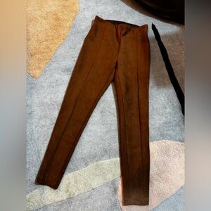 LOFT Brown Suede Pull On Pants